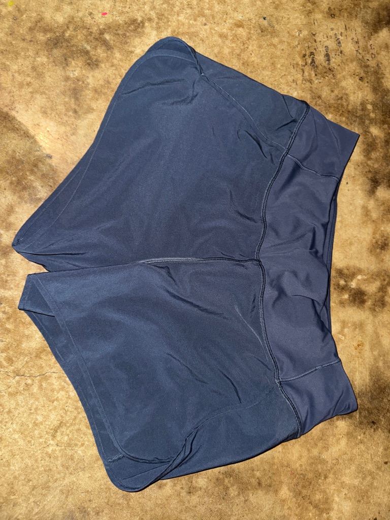 High-Rise Navy Active Shorts